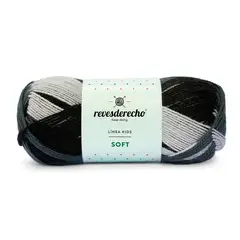 REVESDERECHO - Lana Soft Mix 100grs - Negro 0002