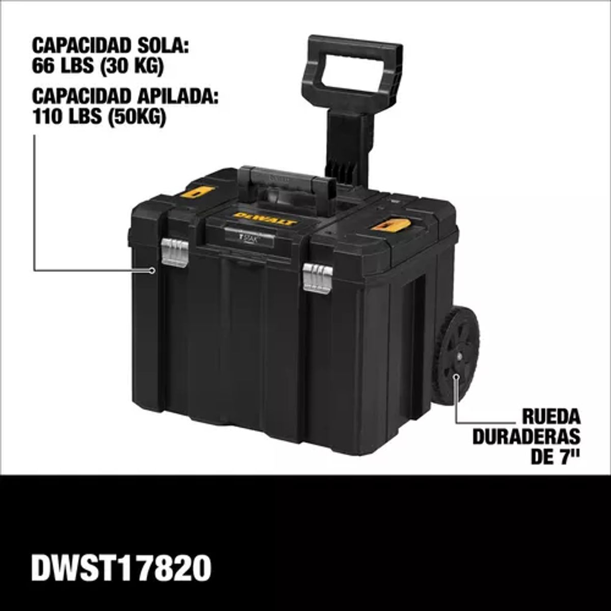 DEWALT - Dewalt Dwst17820 Caja De Herramientas De Plástico Con Ruedas