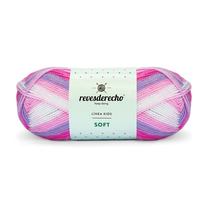 REVESDERECHO - Lana Soft Mix 100grs - Fucsia 0056