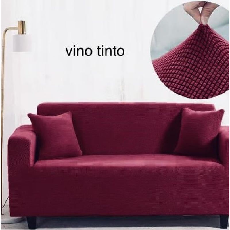 ANGELES DEL HOGAR - Fundas Para Sofa Cubresillones Texturisado cuadrille 2 cuerpos