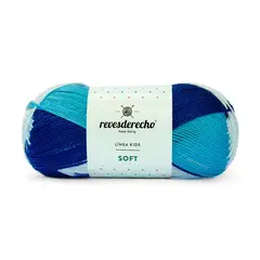 REVESDERECHO - Lana Soft Mix 100grs - Azul 0085