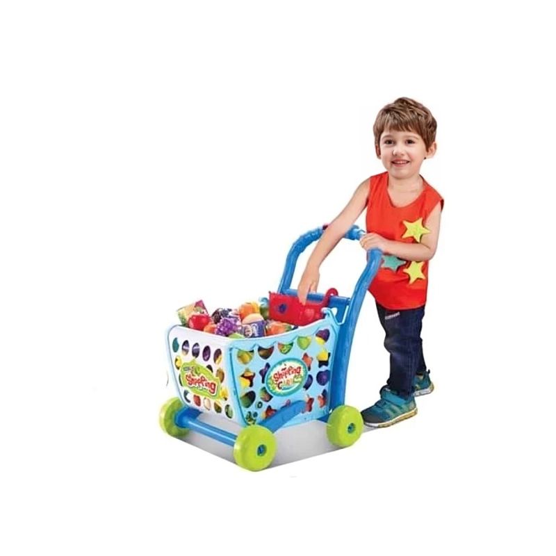 OEM - CARRITO SUPERMERCADO MUSICAL 008-902 AZUL