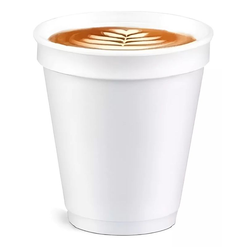 GENERICO - 100X Vasos Desechables Cafe Vasos Plumavit Termico Vaso 6oz177ml