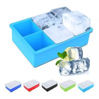 2 Cubetas Hielo Cubetera Cubetas Silicona Cubeta C/tapa 6cav