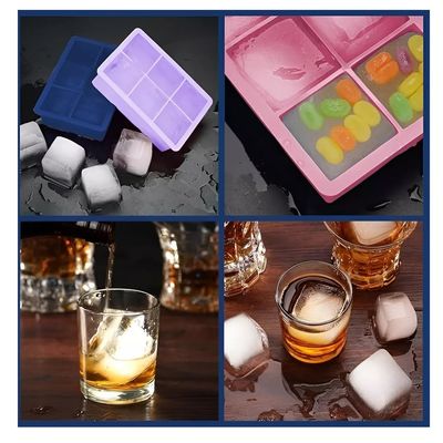 Imagen 2 del producto 2 Cubetas Hielo Cubetera Cubetas Silicona Cubeta C/tapa 6cav