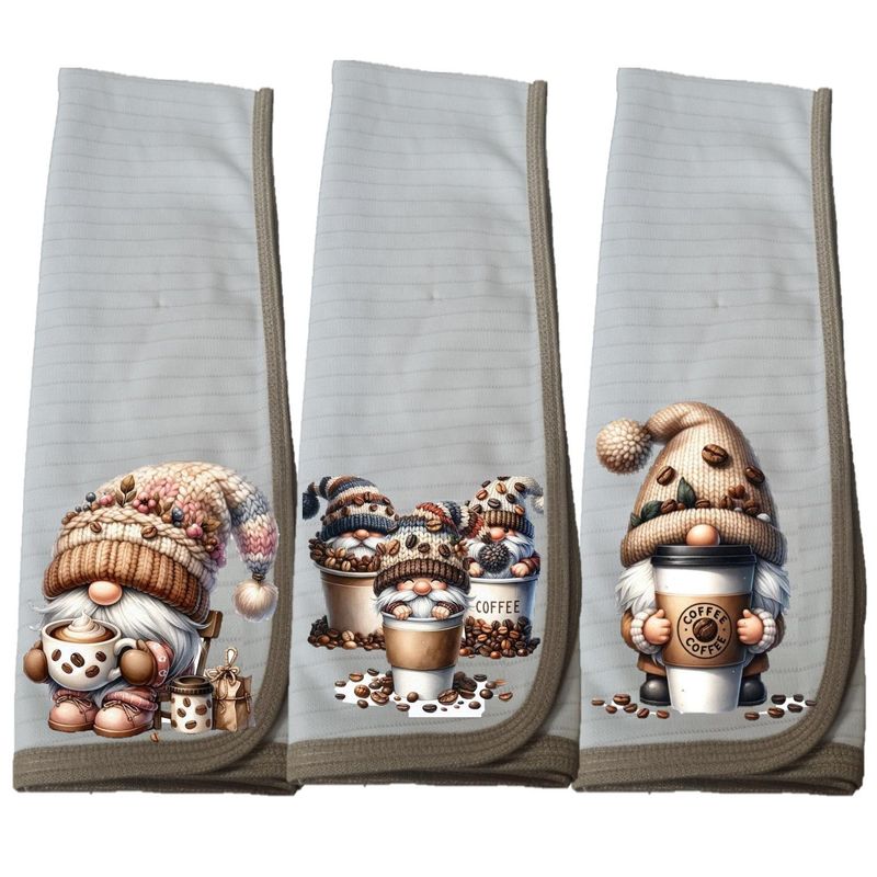 DCOBRE - Pack 3 Paños de Loza grueso con Cobre, Duende Coffee