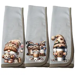 DCOBRE - Pack 3 Paños de Loza grueso con Cobre, Duende Coffee