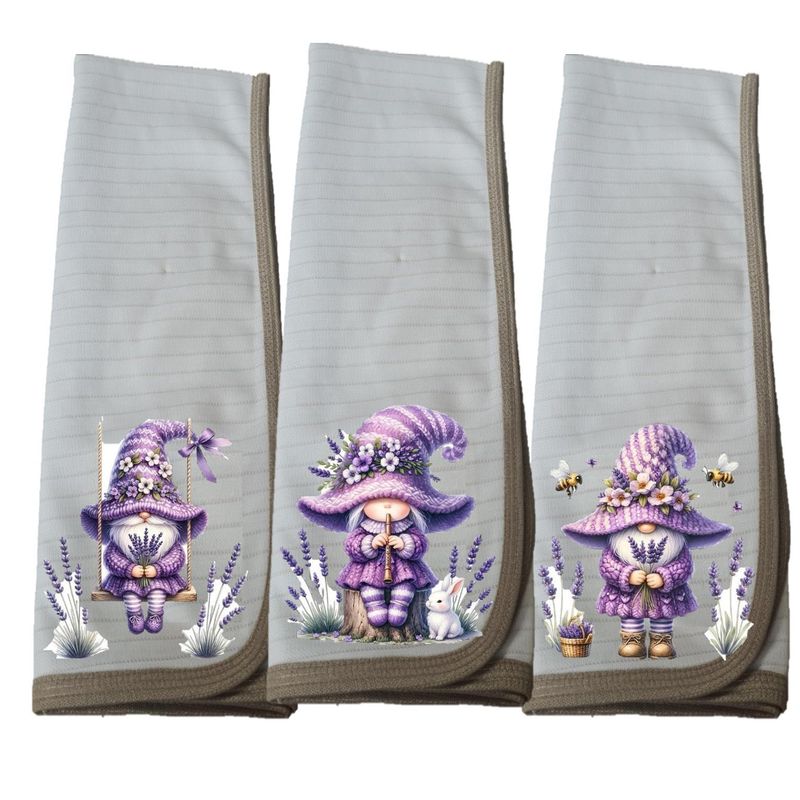 DCOBRE - Pack 3 Paños de Loza grueso con Cobre, NIÑA LAVANDA