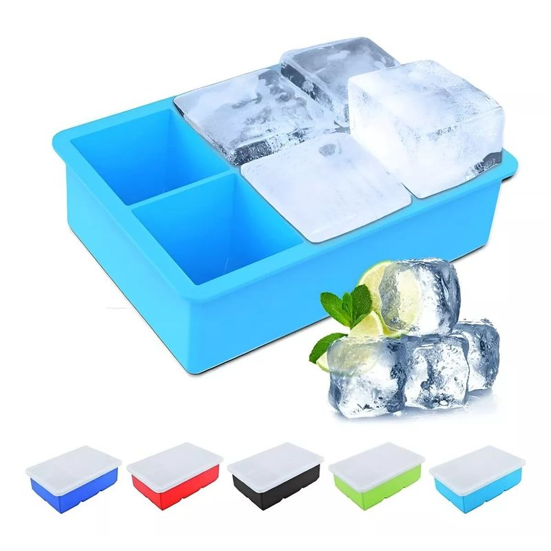 GENERICO - Cubetas Hielo Cubetera Cubetas Silicona Cubeta Ctapa 6cav