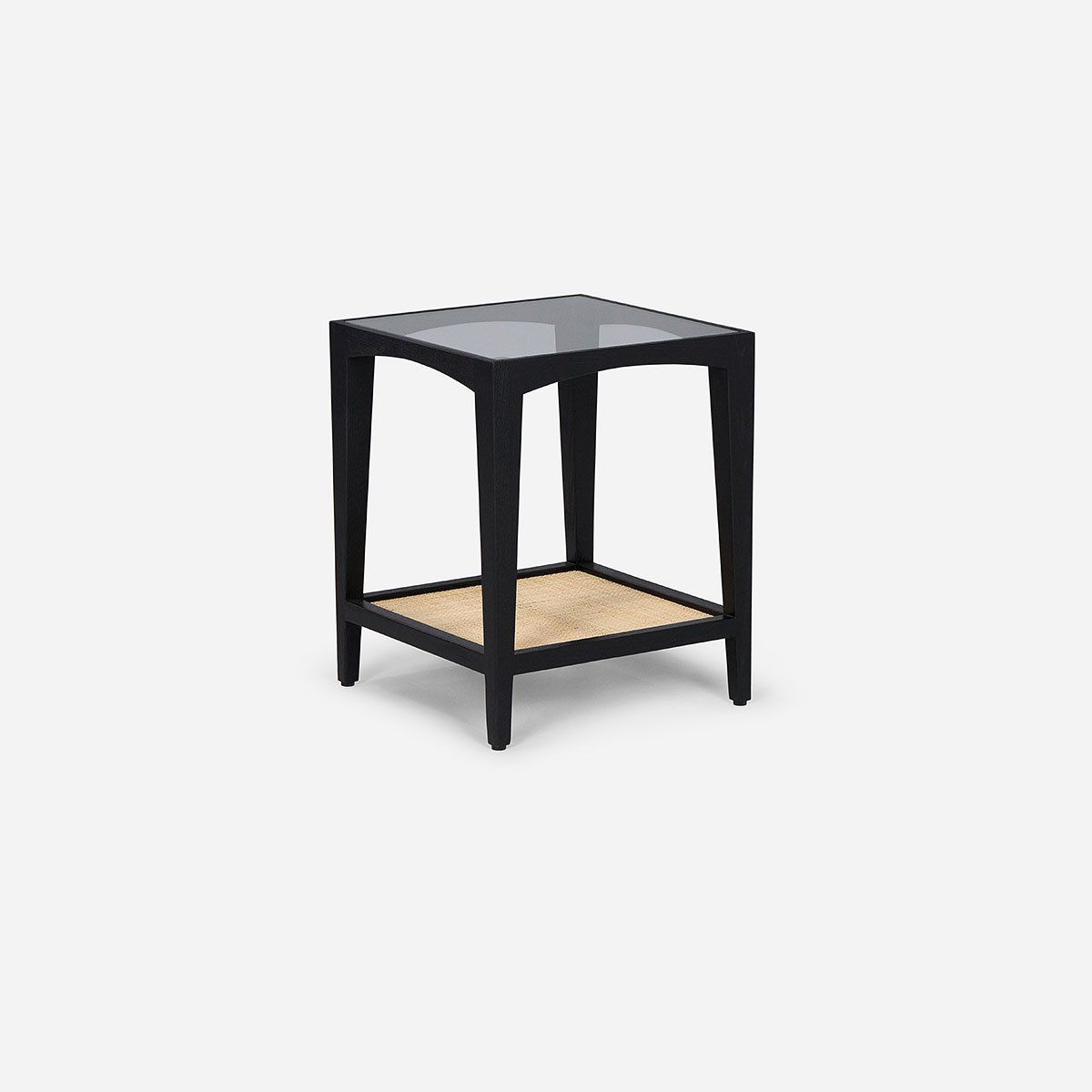 ROSEN - Mesa Lateral Cuadrada 45x45x55 cm Mikeli Negra