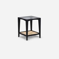 Mesa Lateral Cuadrada 45x45x55 cm Mikeli Negra