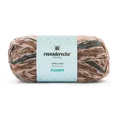 REVESDERECHO - Lana Funny 100grs - Café 0001
