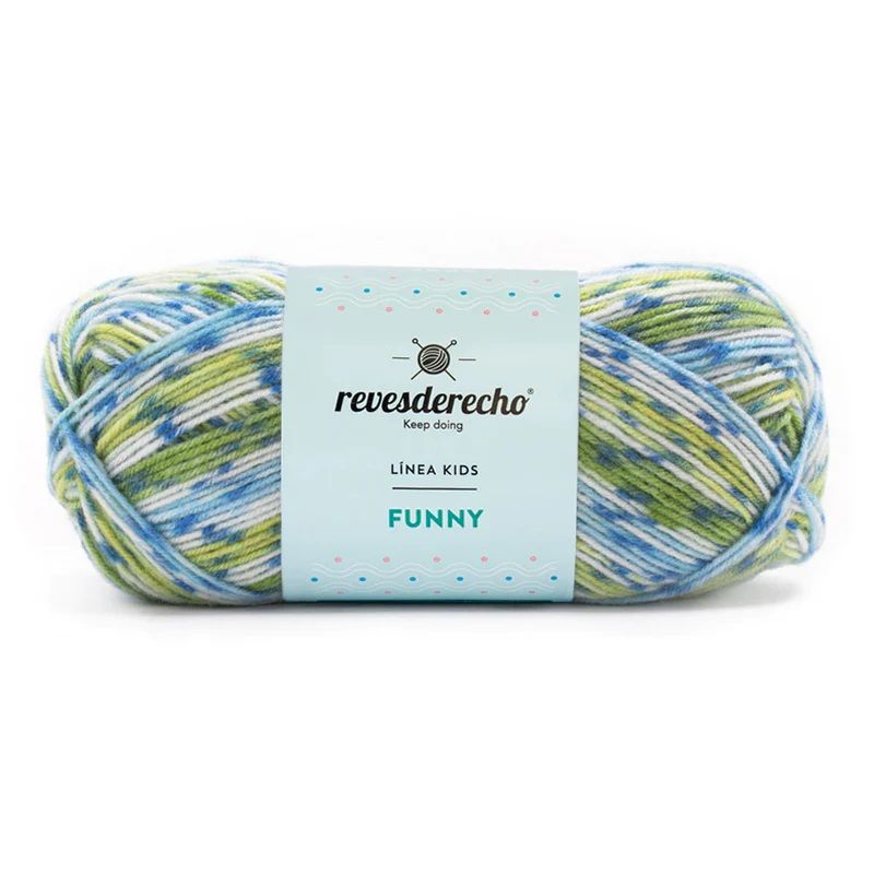 REVESDERECHO - Lana Funny 100grs - Verde 0003