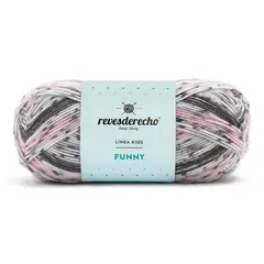 REVESDERECHO - Lana Funny 100grs - Gris 0009