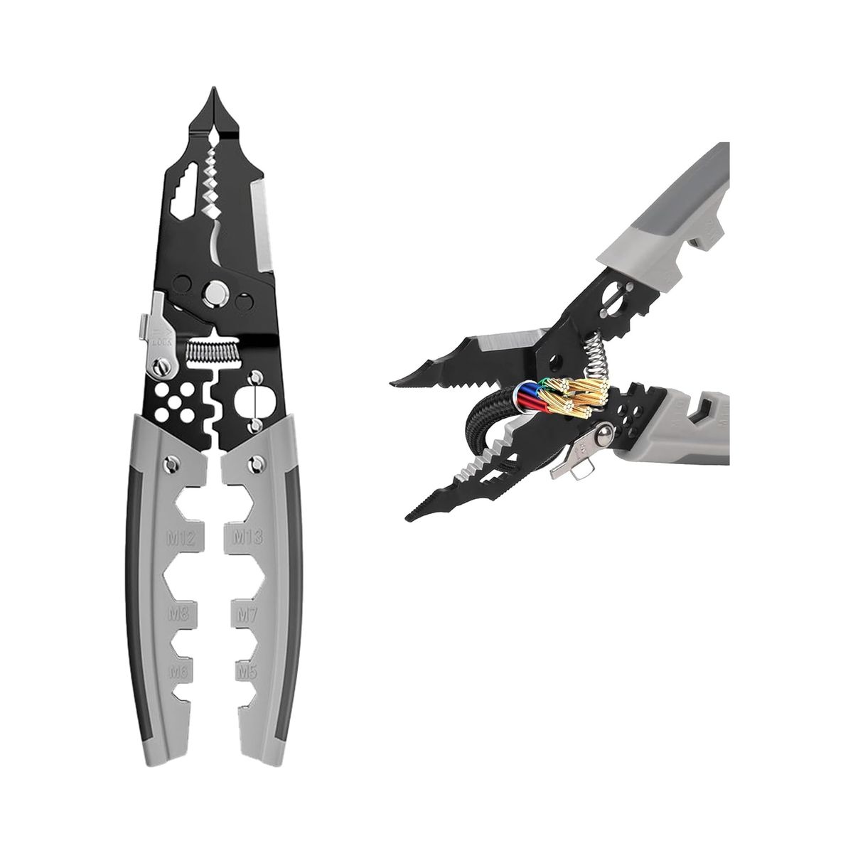 ATURE - Alicate Cableado Cables De Precisión 28 En 1 Multifuncional