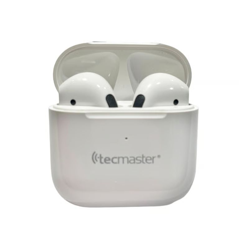TECMASTER - Audifonos Bluetooth Tecmaster Mini Airpro TM-300519 Blanco