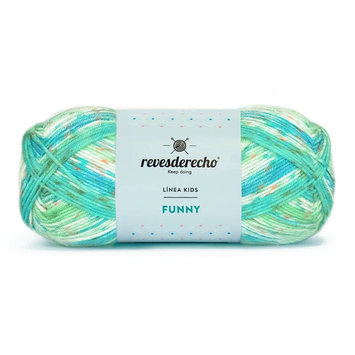 REVESDERECHO - Lana Funny 100grs - Verde Agua 0014
