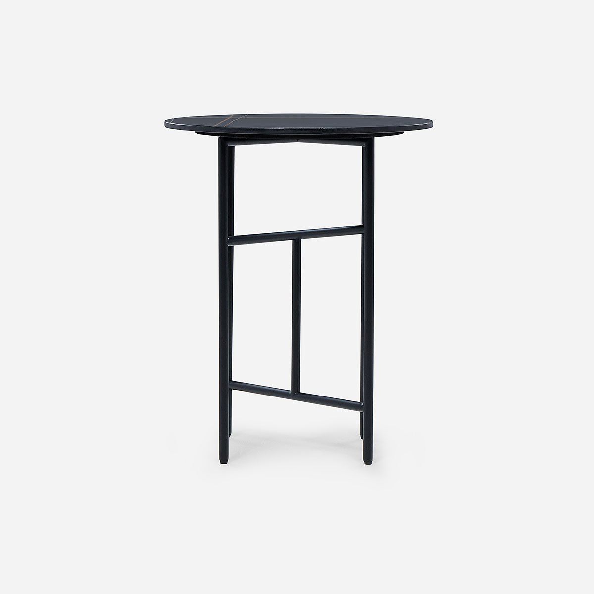 ROSEN - Mesa Lateral Rosen Delfi Circular 45 x 55 cm Negro