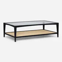 ROSEN - Mesa de Centro Mikeli Rectangular 140 x 80 cm Negro