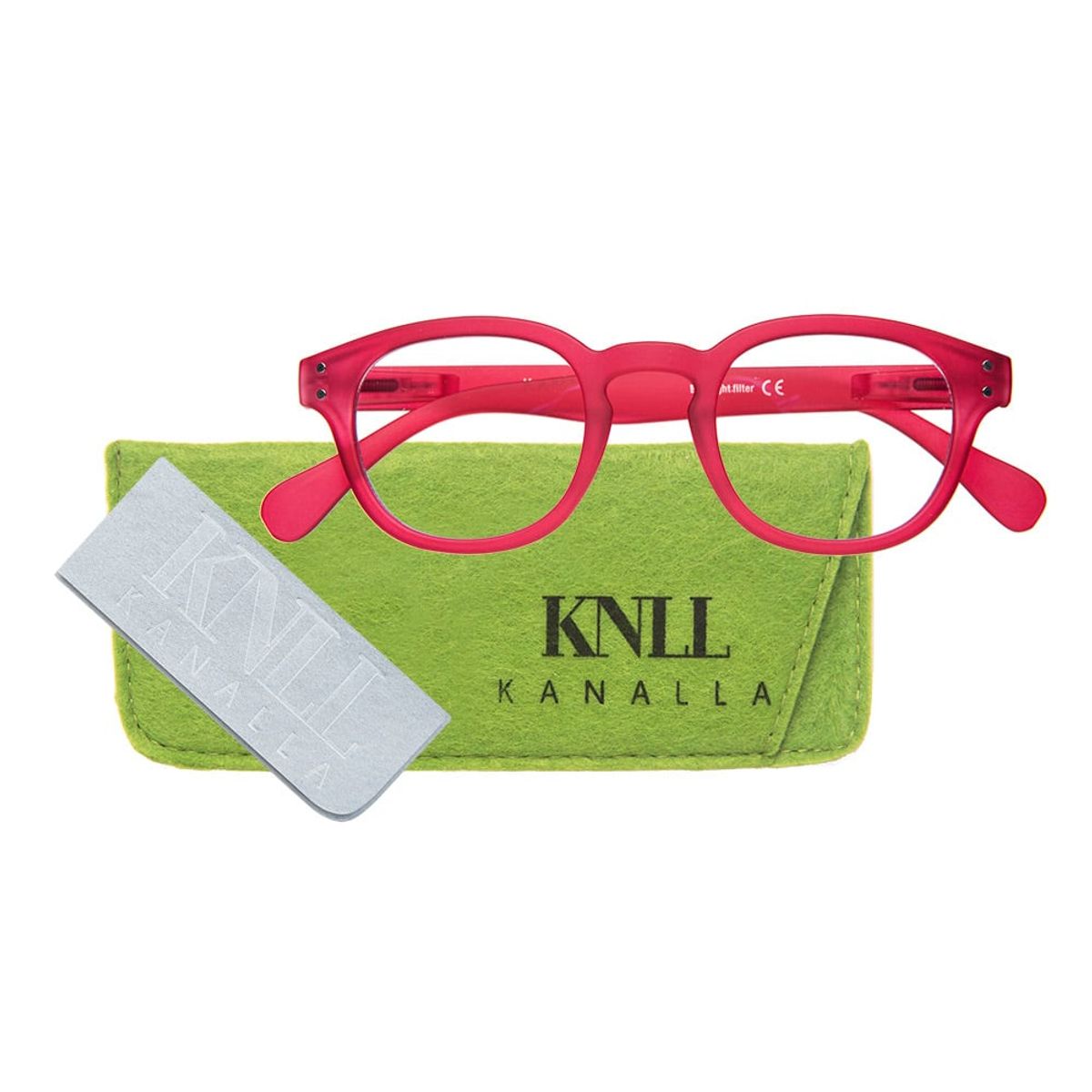 KANALLA - Pack 2 Lentes de Lectura Filtro Luz Azul y UV mod Folie Rojo /Naranjo 15