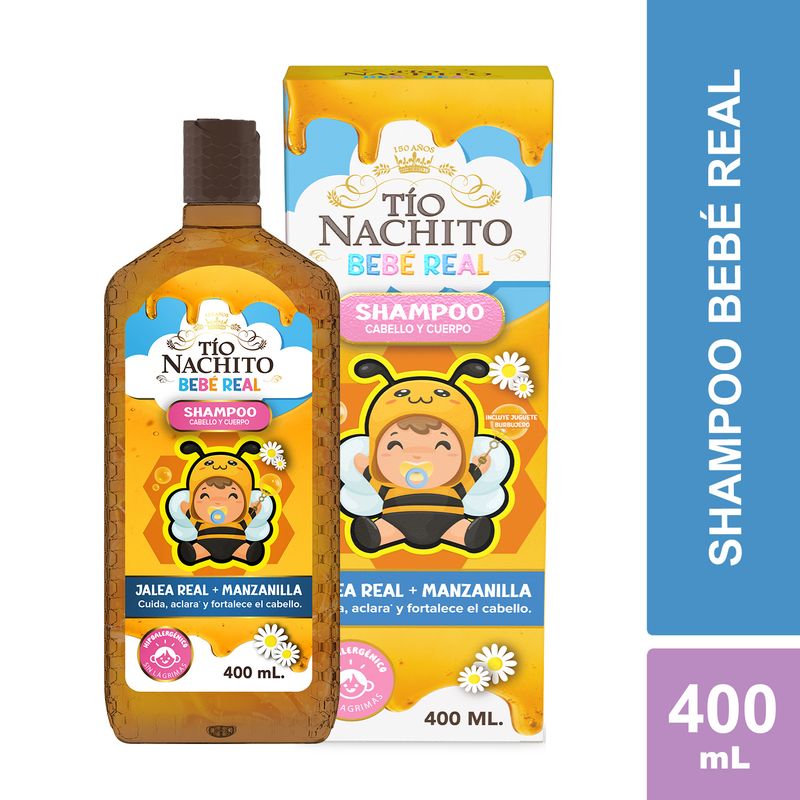 TIO NACHO - Tío Nachito Shampoo para Niños 2 en 1 Cabello y Cuerpo 400ml