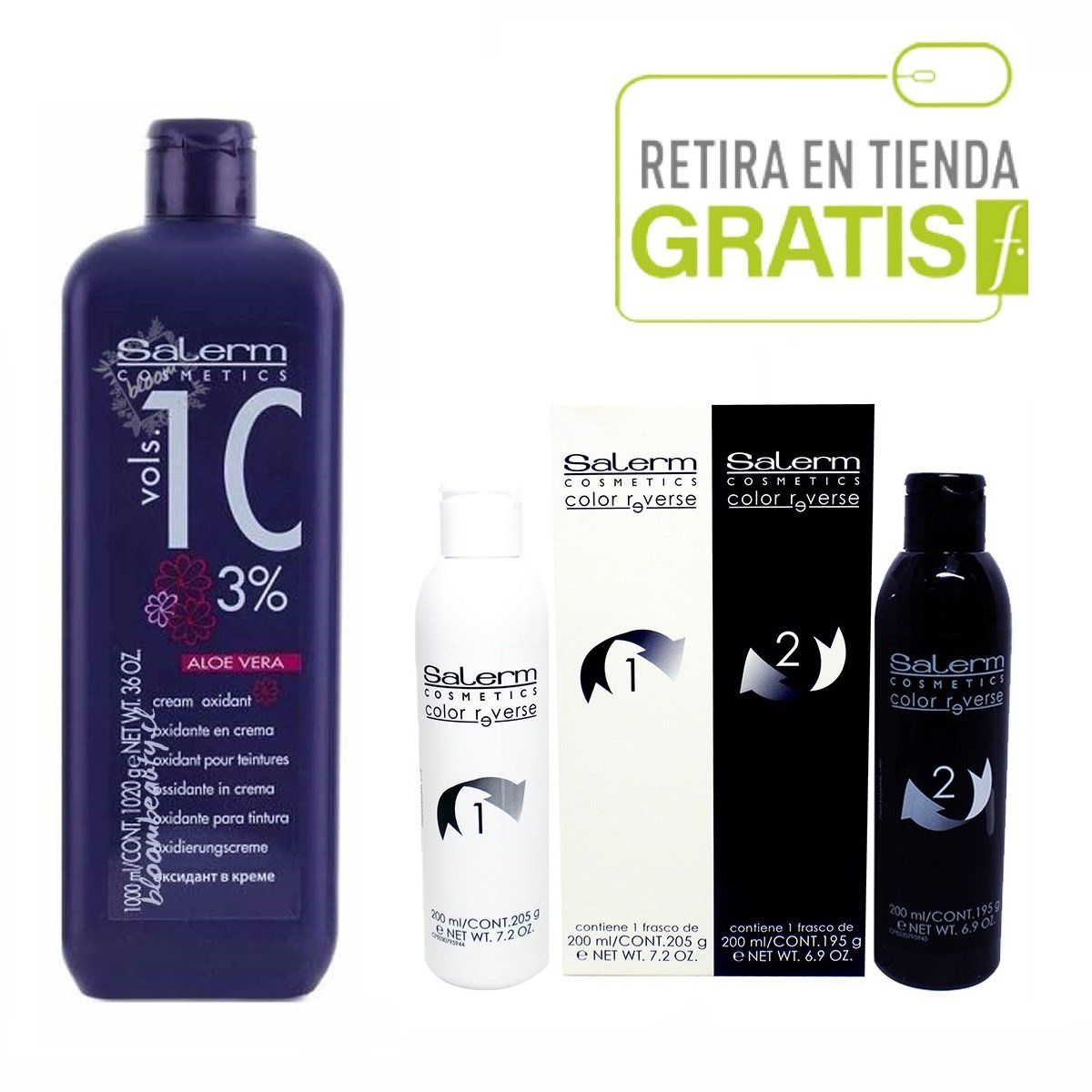 SALERM - Kit SALERM Color Reverse 200ml+  Oxidante VOL 10.