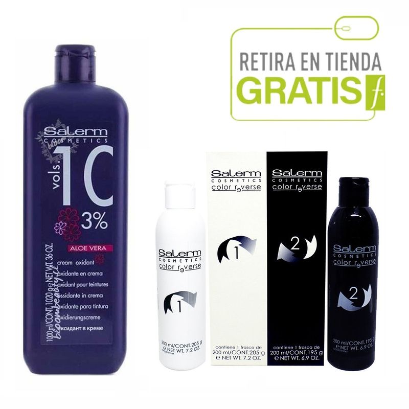 SALERM - Kit SALERM Color Reverse 200ml+  Oxidante VOL 10.