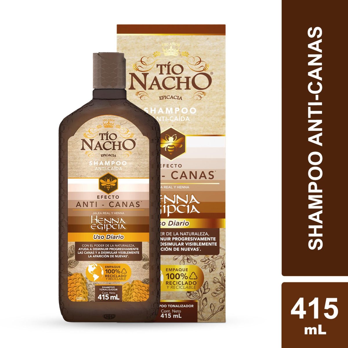 TIO NACHO - Tío Nacho Shampoo Canas 415 ML