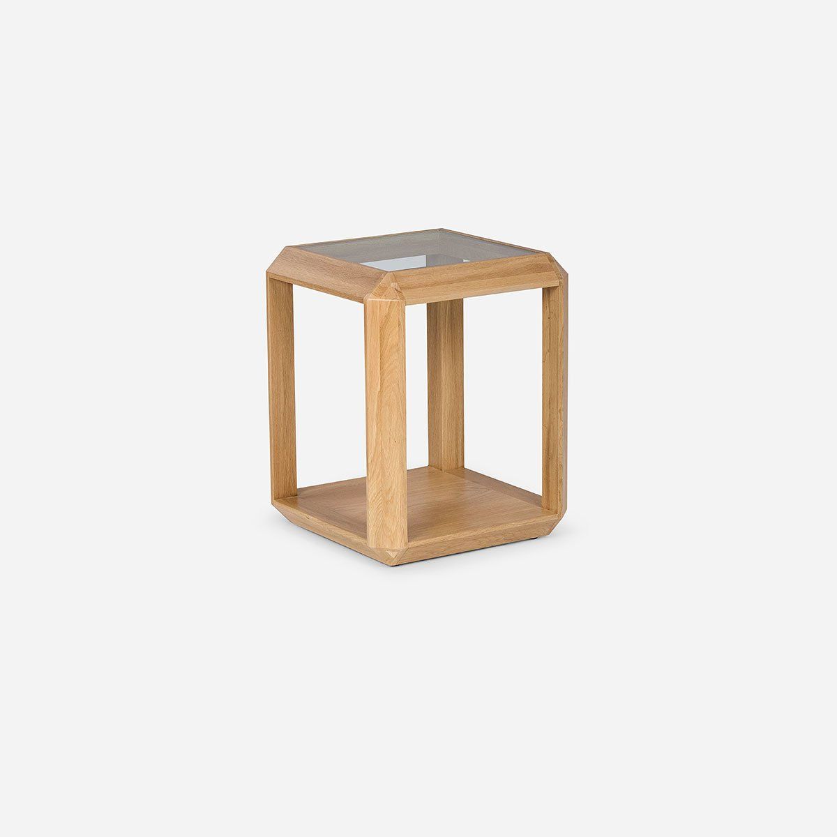 ROSEN - Mesa Lateral Rosen Hanko 45 x 45 cm Natural