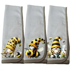 DCOBRE - Pack 3 Paños de Loza grueso con Cobre, Duende y Abejita