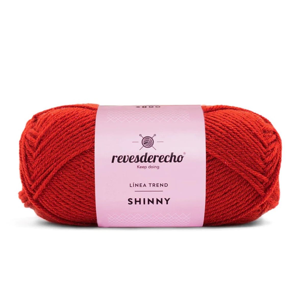 REVESDERECHO - Lana Shinny 100grs - Rojo Italiano 0003