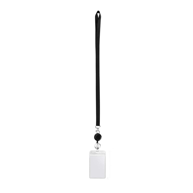 ATURE - 5u Porta Credenciales Tarjetas Id Retractil Cinta Lanyard