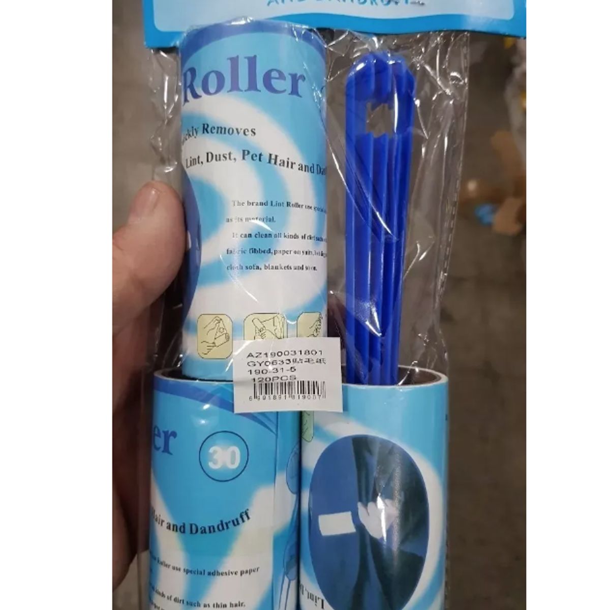 GENERICO - Saca Quita Pelusa Ropa Rodillo Lint Roller Con 2 Repuestos