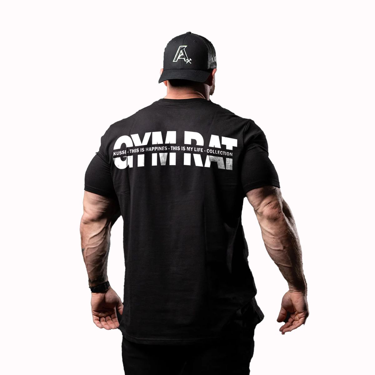 KUSSI COLLECTION - Polera basic Gym Rat  Edicion Limitada Black