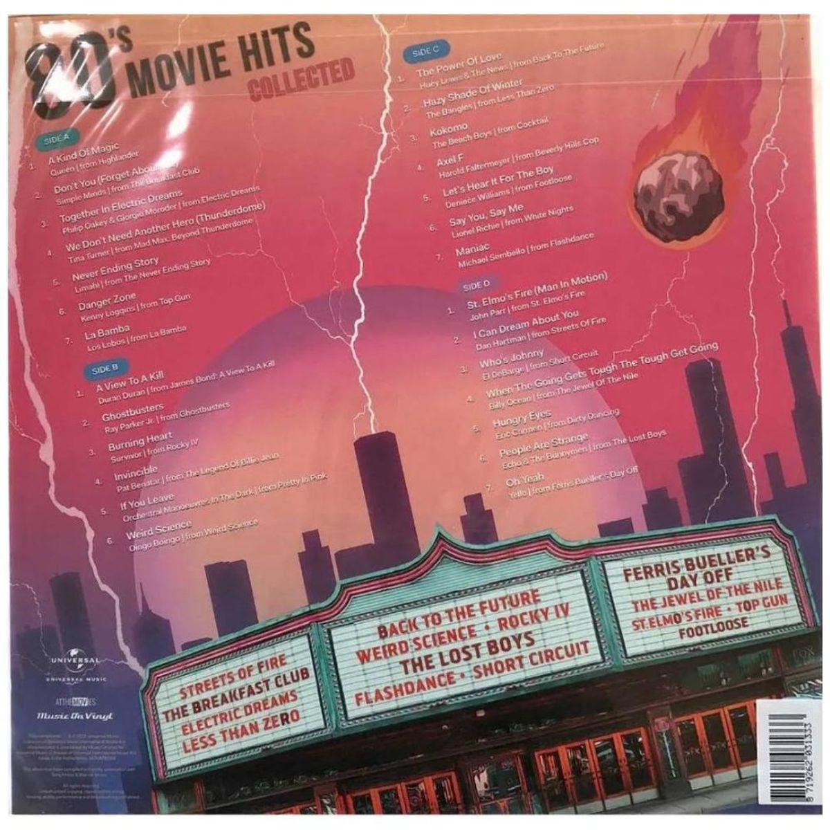 HITWAY MUSIC - 80S MOVIE HITS-COLLECTED2LPBLUE & GOLD VINYL-VINILO