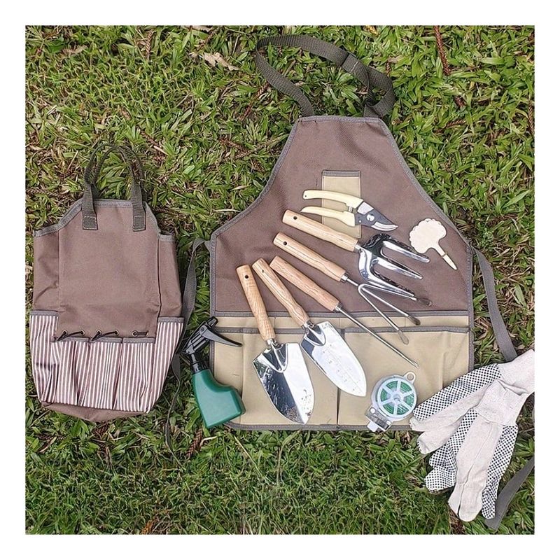 GENERICO - Delantal Pechera Jardinería Taller Tela Oxford Impermeable