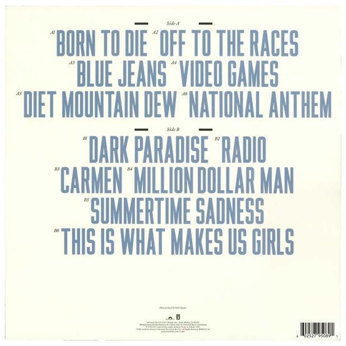 HITWAY MUSIC - LANA DEL REY - BORN TO DIE - VINILO HITWAY MUSIC