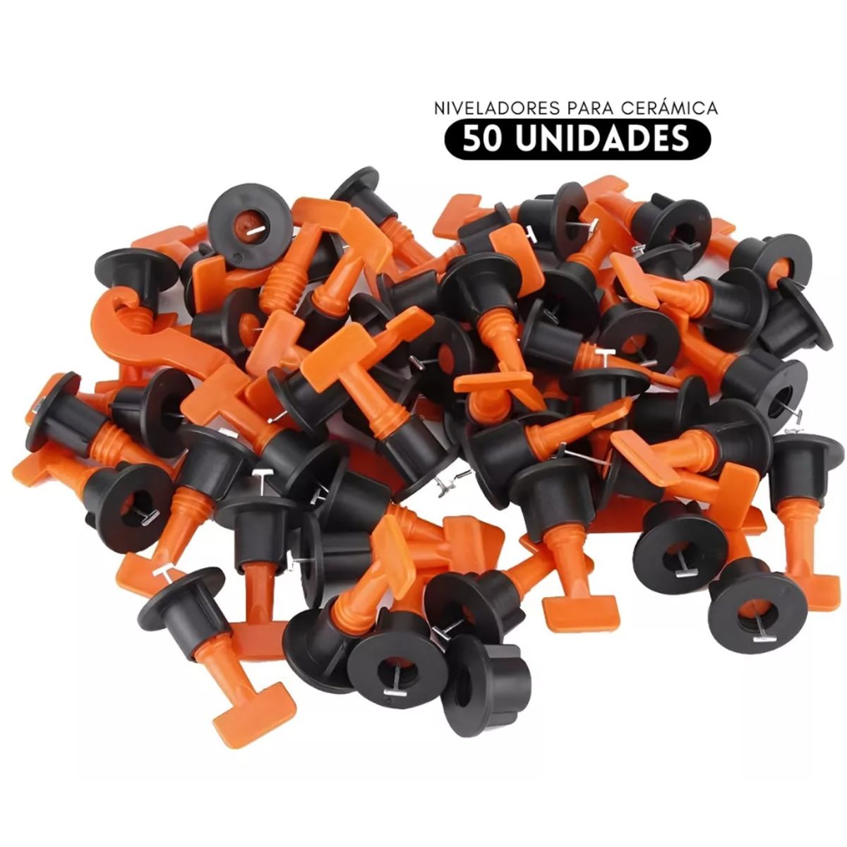 GENERICO - Kit Nivelador Cerámicas Porcelanato Reutilizable 50 Unidades