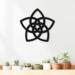 ELAB PROPIA - Cuadro Geometría Sagrada Flor de Venus 40cm - Madera Fun Republic