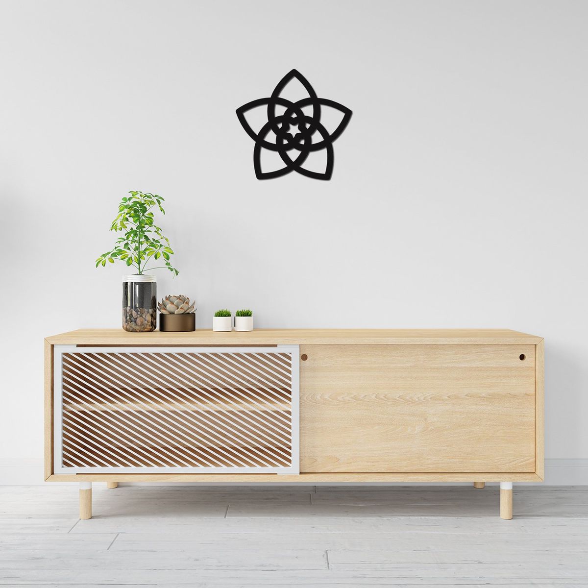 ELAB PROPIA - Cuadro Geometría Sagrada Flor de Venus 40cm - Madera Fun Republic