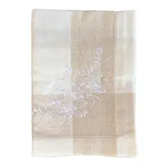 ELIZABETH PEPER - Mantel para Mesa de Tela Lino Beige Blanco 150x220