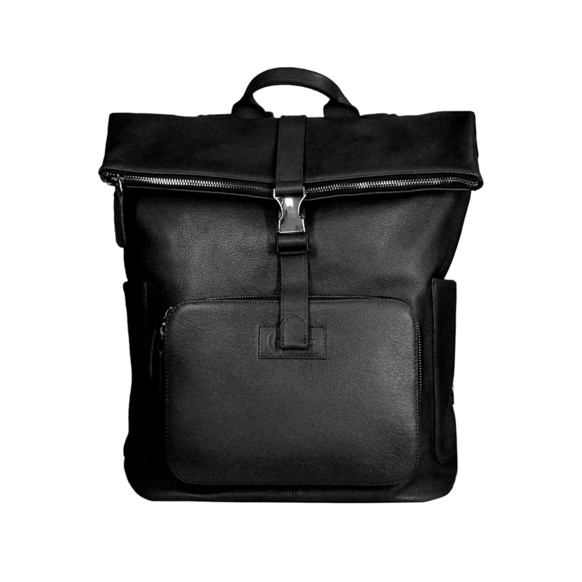 CRAFTMEN - Mochila 100% cuero natural Belfast color Negro