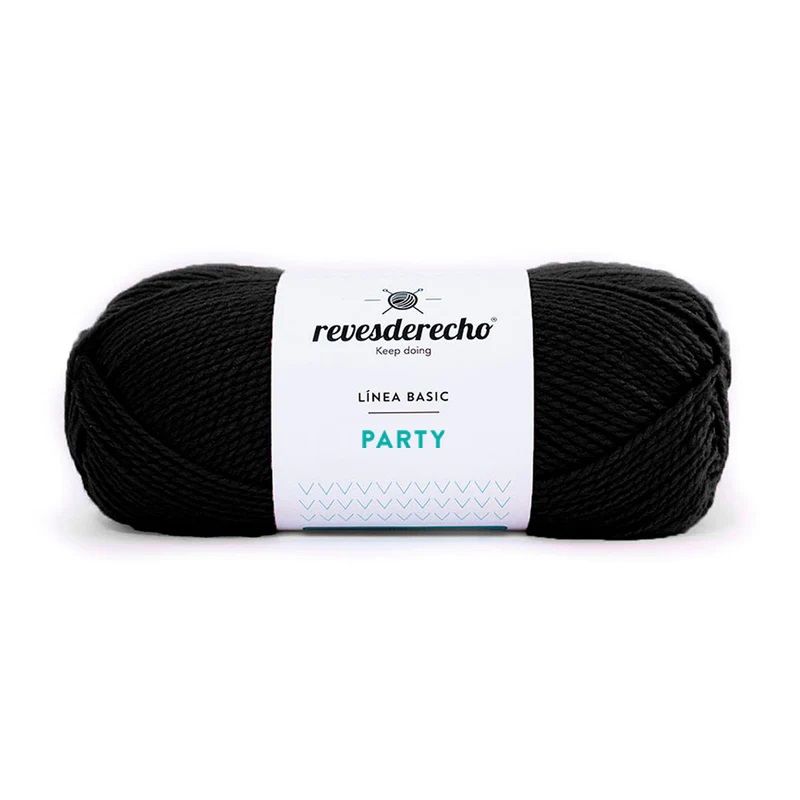 REVESDERECHO - Lana Party 100grs - Negro 0002