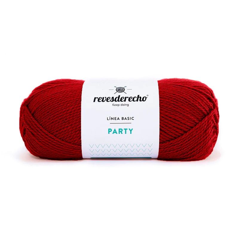 REVESDERECHO - Lana Party 100grs - Rojo 0003
