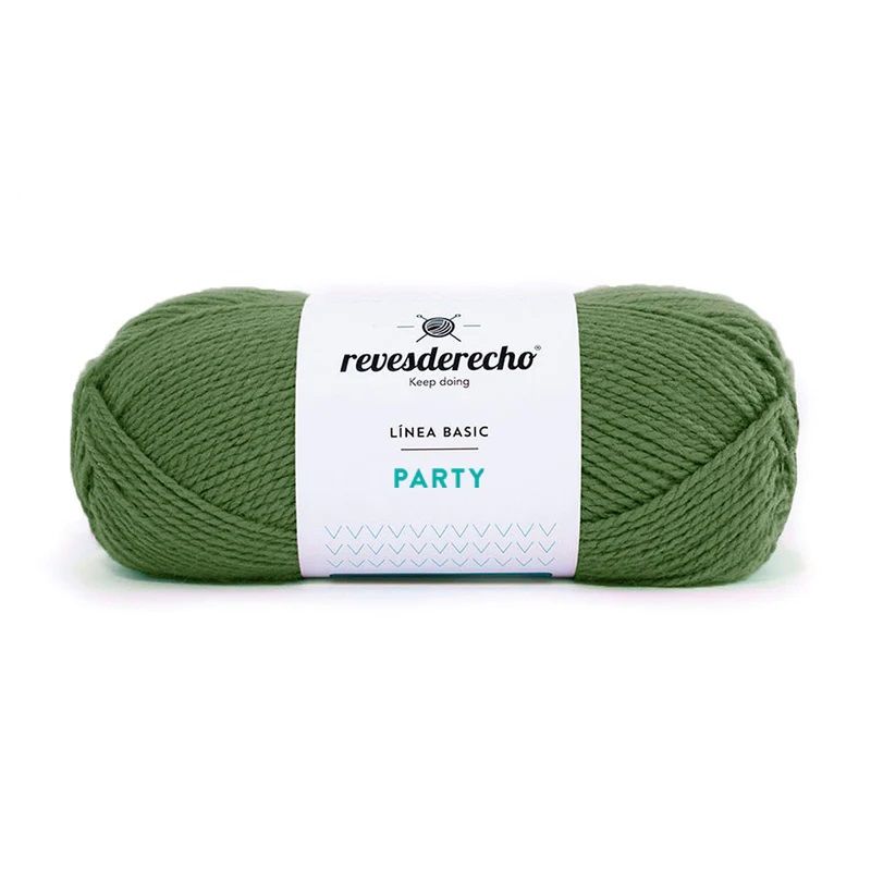 REVESDERECHO - Lana Party 100grs - Verde Musgo 0006
