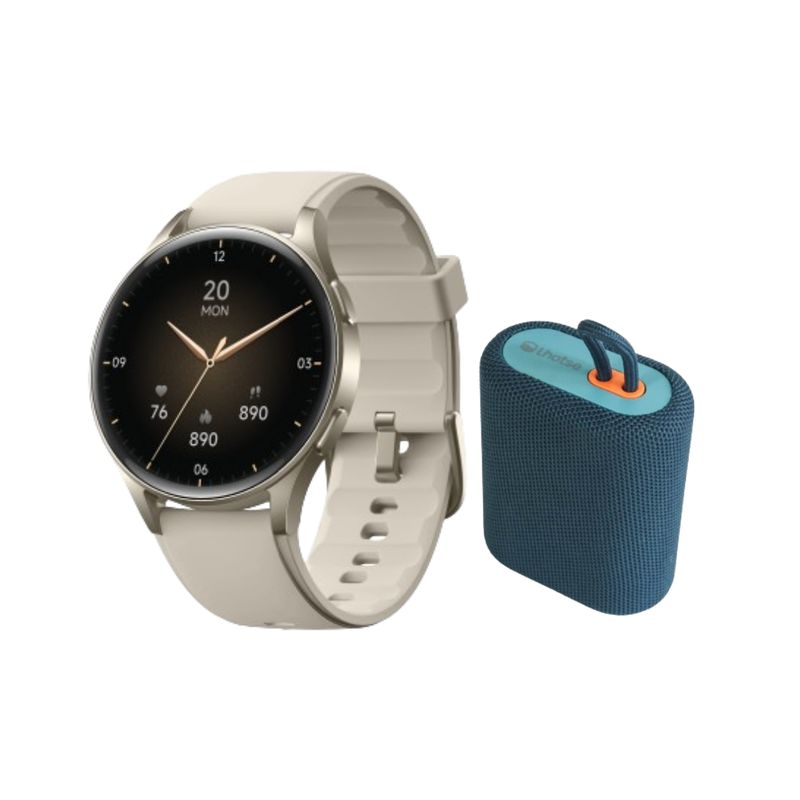 LHOTSE - Pack Smartwatch Lhotse Vibe 05 Cream + Parlante Azul
