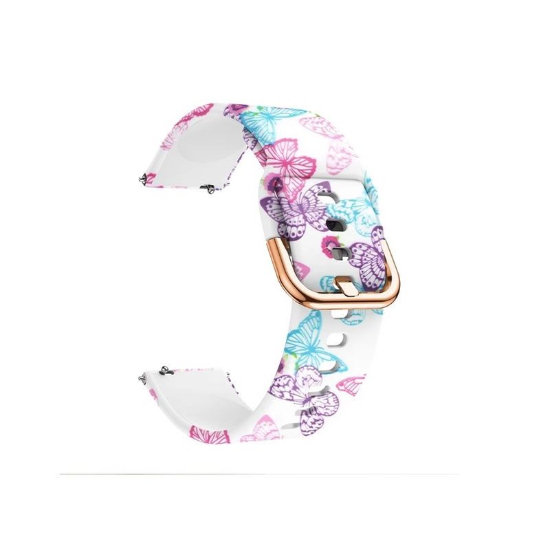 GENERICO - Correa Silicona Samsung Galaxy Watch 4 4 Classic Mariposa