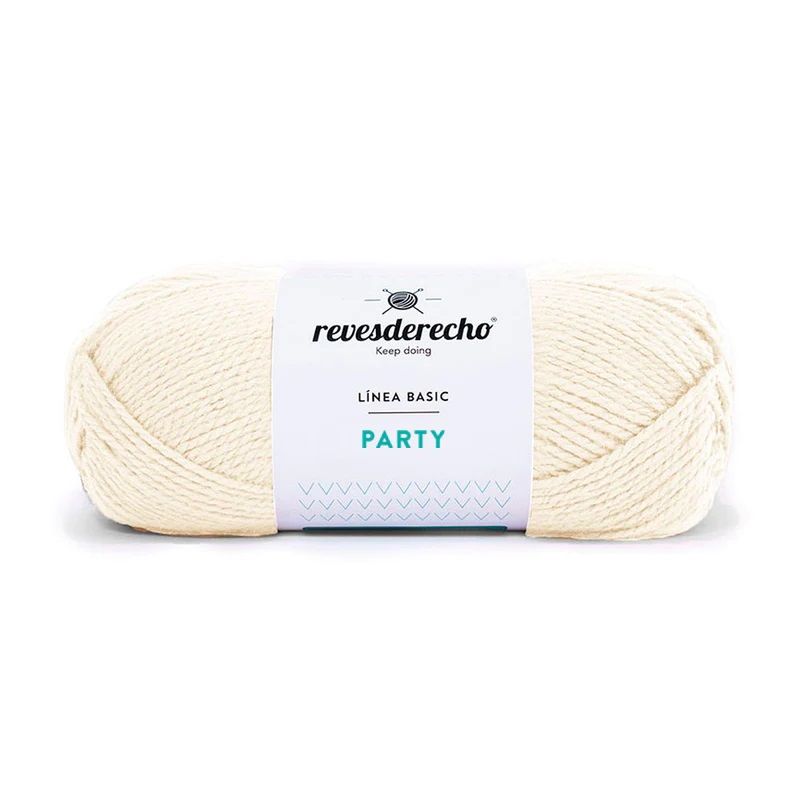 REVESDERECHO - Lana Party 100grs - Crudo 0049