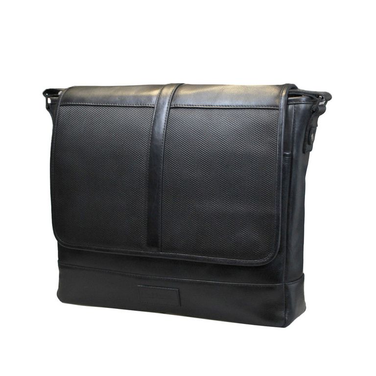 Morral 100% Cuero Genuino Liuton Negro Negro TALLA UNICA