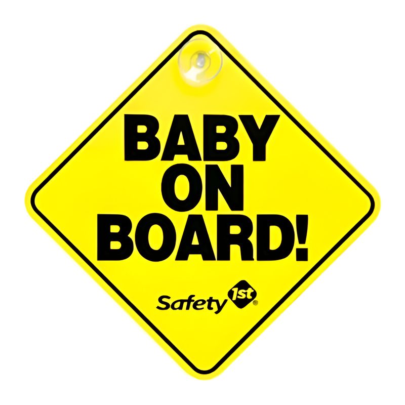 SAFETY 1ST - Baby On Board Letrero Safety 1st Amarillo Bebé A Bordo